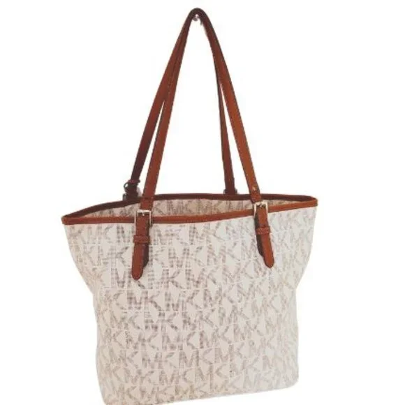 MICHAEL KORS SIGNATURE JET SET TOTE BAG - Picture 2 of 9